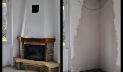 Entreprise de rénovation intérieure et extérieure pour démontage d'une cheminée dans une maison à Frontenex